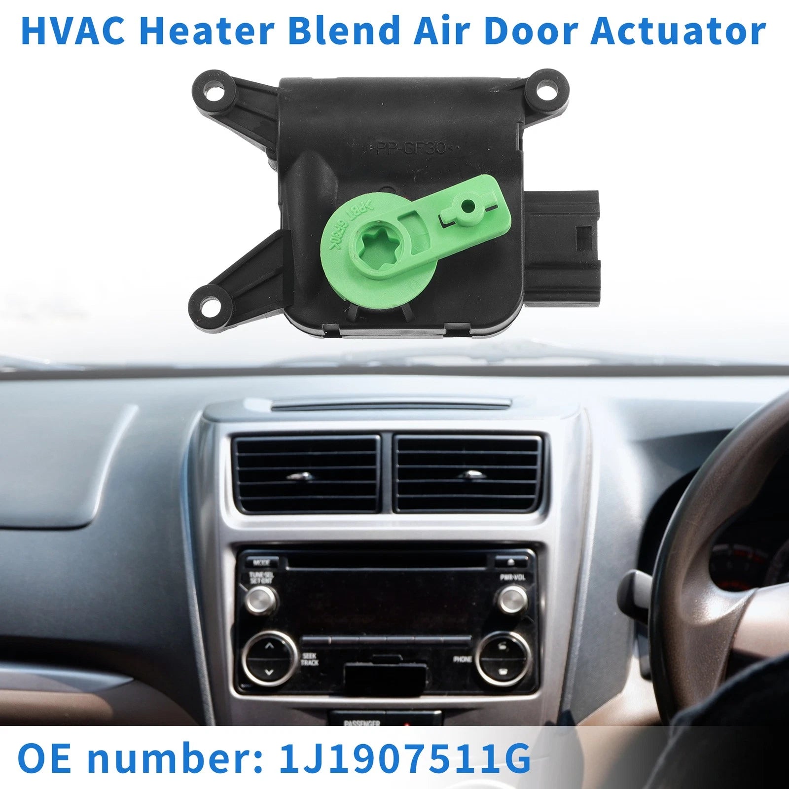HVAC Heater Blend Door Actuator Replacement for Audi TT (1999–2006)