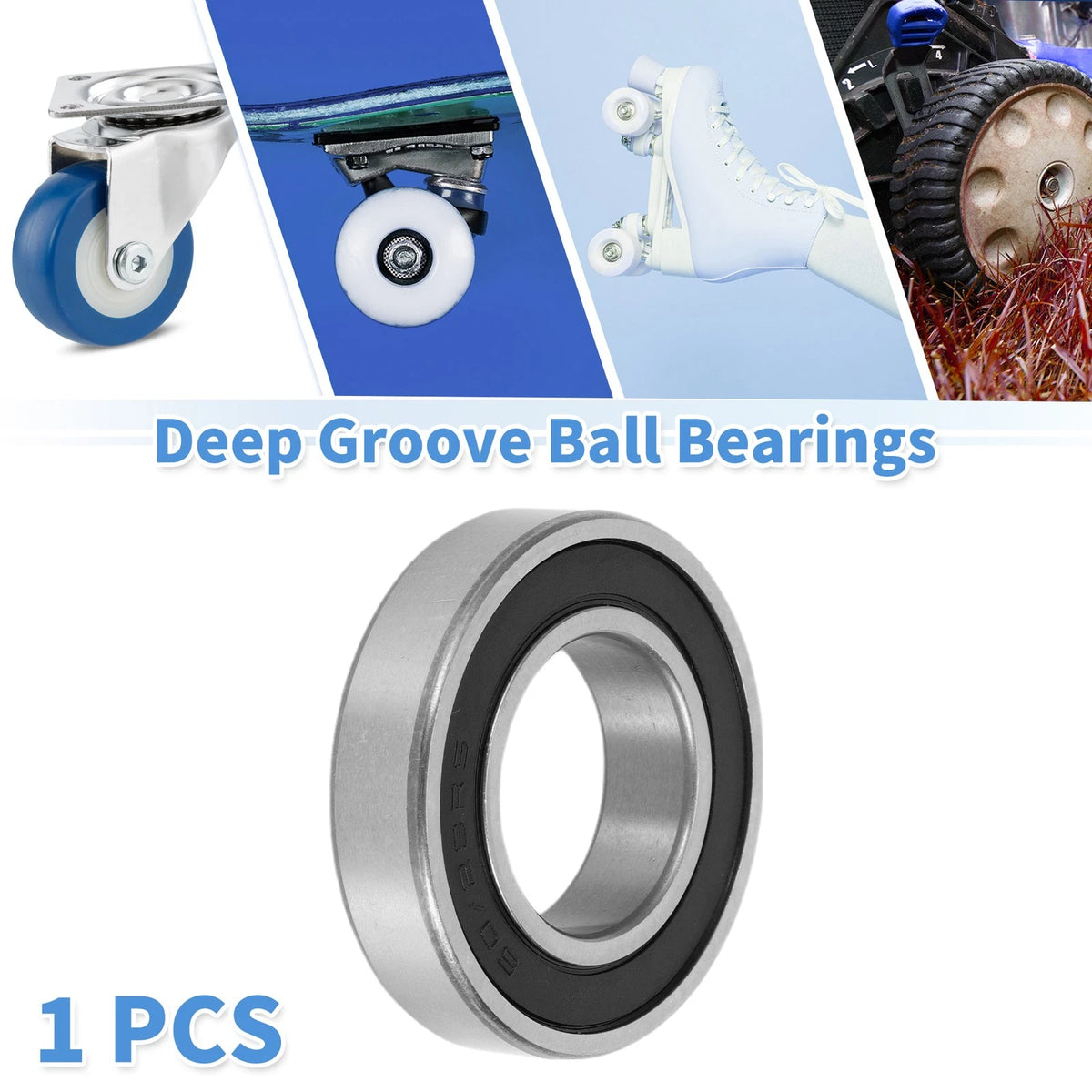 Deep Groove Ball Bearing 28x52x12mm for Scooter Skateboard (1 Pc)
