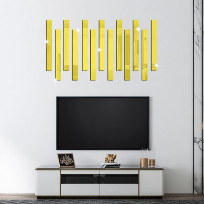 10 Pieces Acrylic Mirror Border Strips for Home Decor