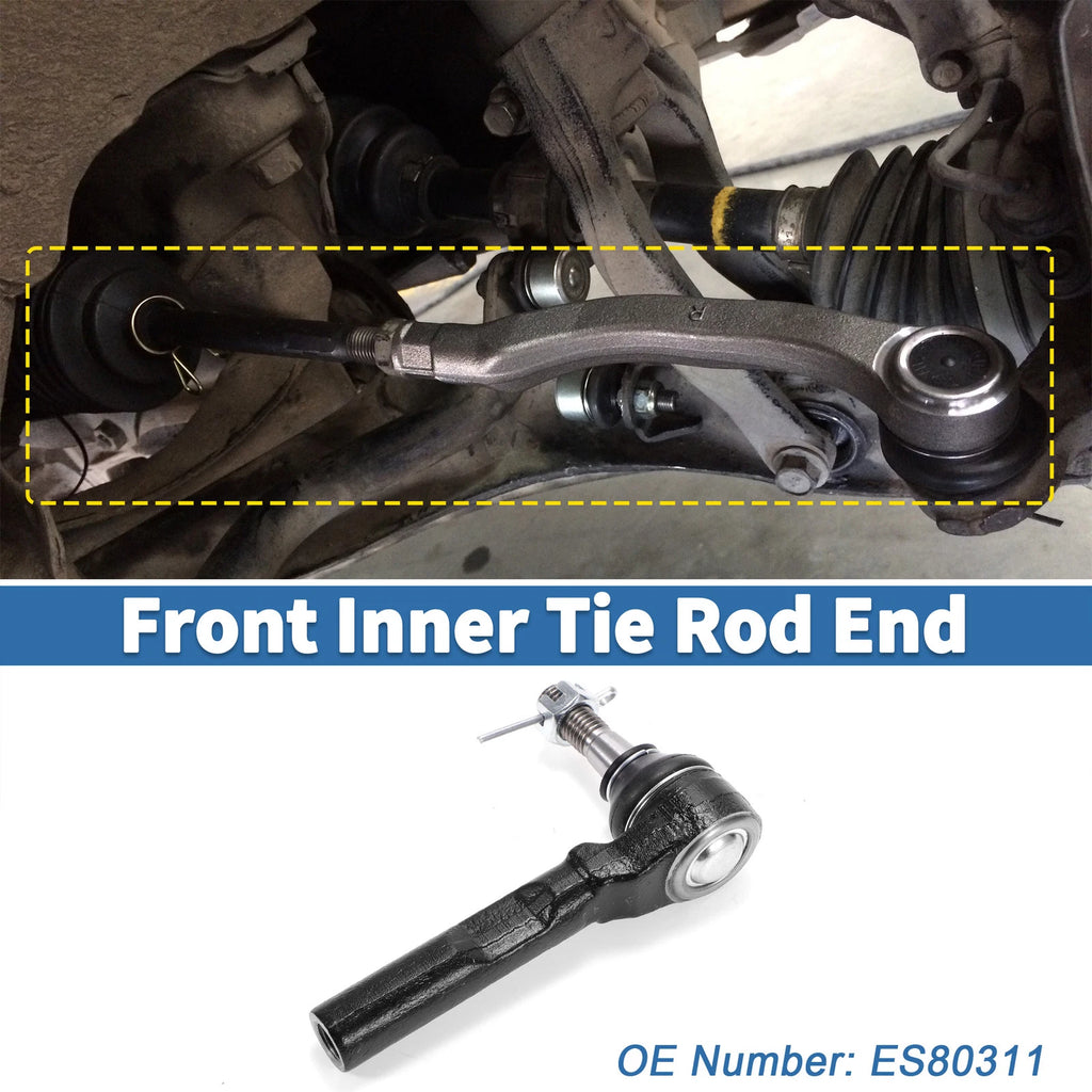 2pcs Front Outer Tie Rod End Links for GMC Savana 1500 (2003–2014) No. ES80311