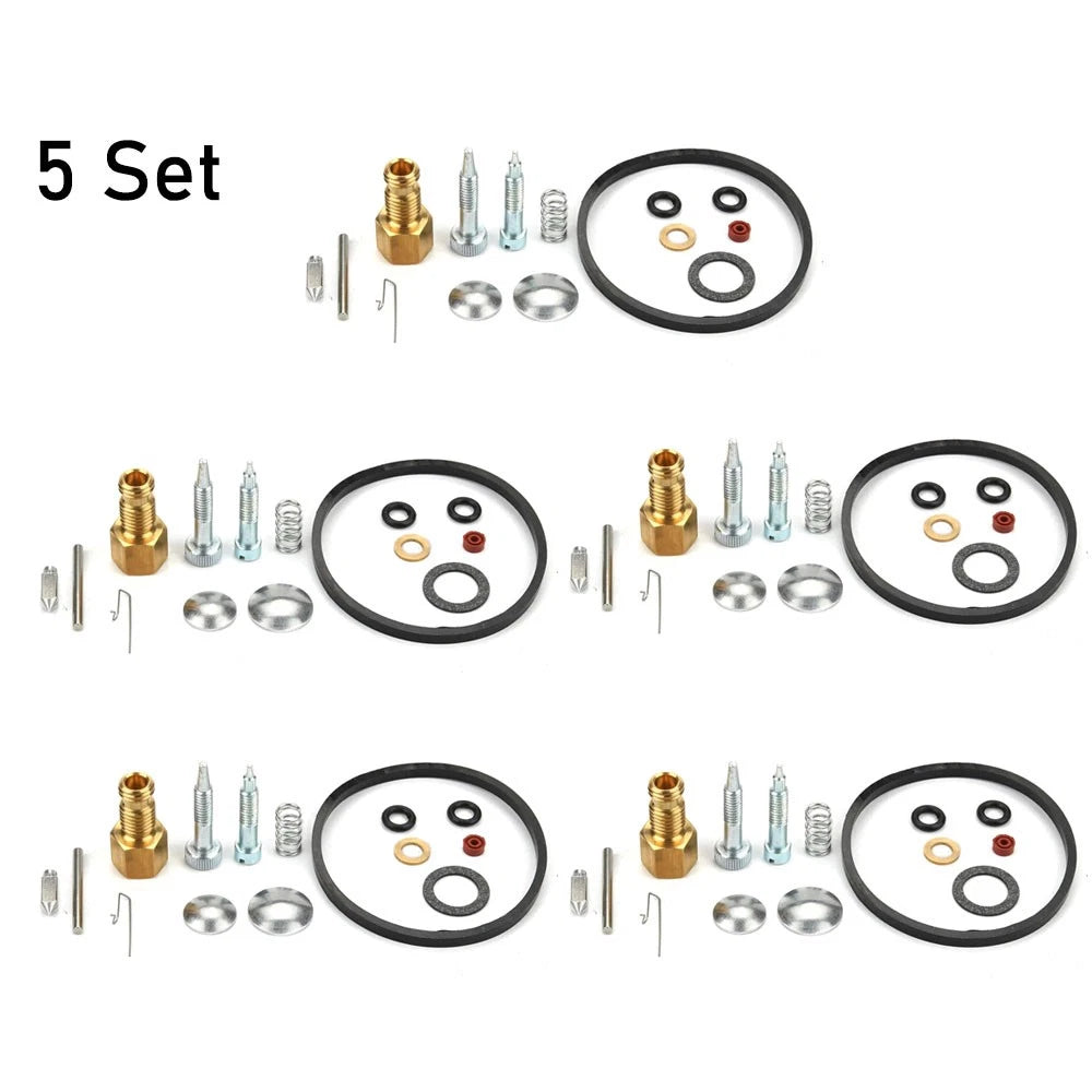 Set of 5 Carburetor Repair Kits for Tecumseh HM70 HM80 HMSK80 HMSK90 (632347 632622)