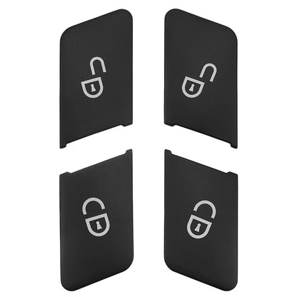 4Pcs Door Unlock Switch Button Trim Cover For Mercedes-Benz C E Class W204 W212