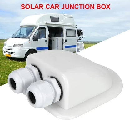 Solar Junction Box for Indoor Outdoor Use - Weather Resistant Housing