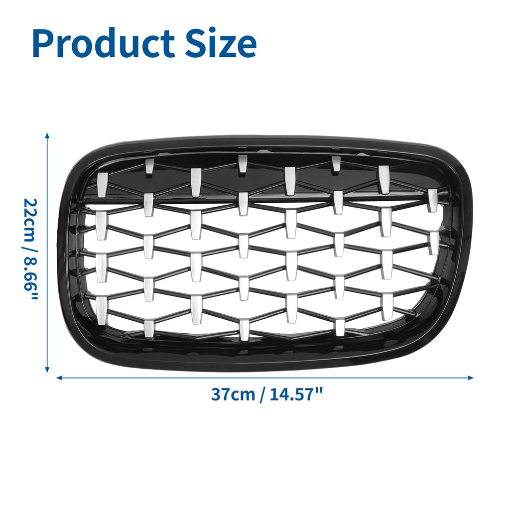 Front Hood Bumper Grille Grill Replacement for BMW X5 X6 (2008–2013)