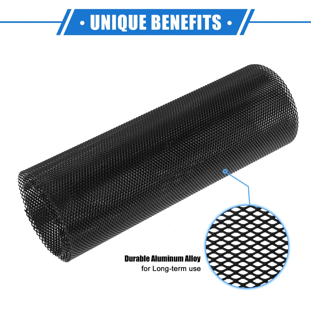 Grill Mesh Sheet 100x33cm for Truck (Black)
