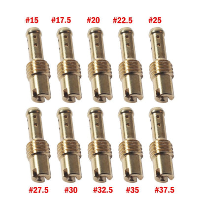 Replace For Mikuni TM TMX VM VM22 Carb 10Pcs Main Jets & 10Pcs Pilot Jets Kit