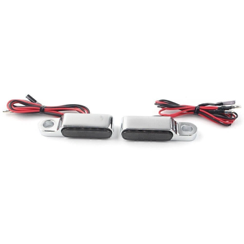 LED Turn Signal Light for Universal Motorcycle Chrome
