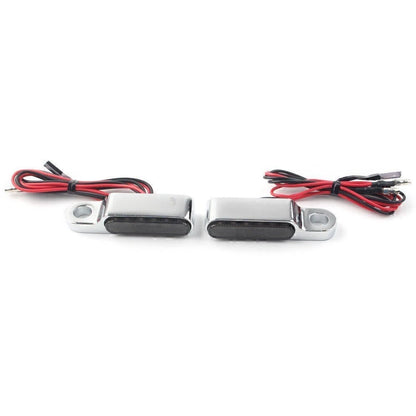 LED Turn Signal Light for Universal Motorcycle Chrome