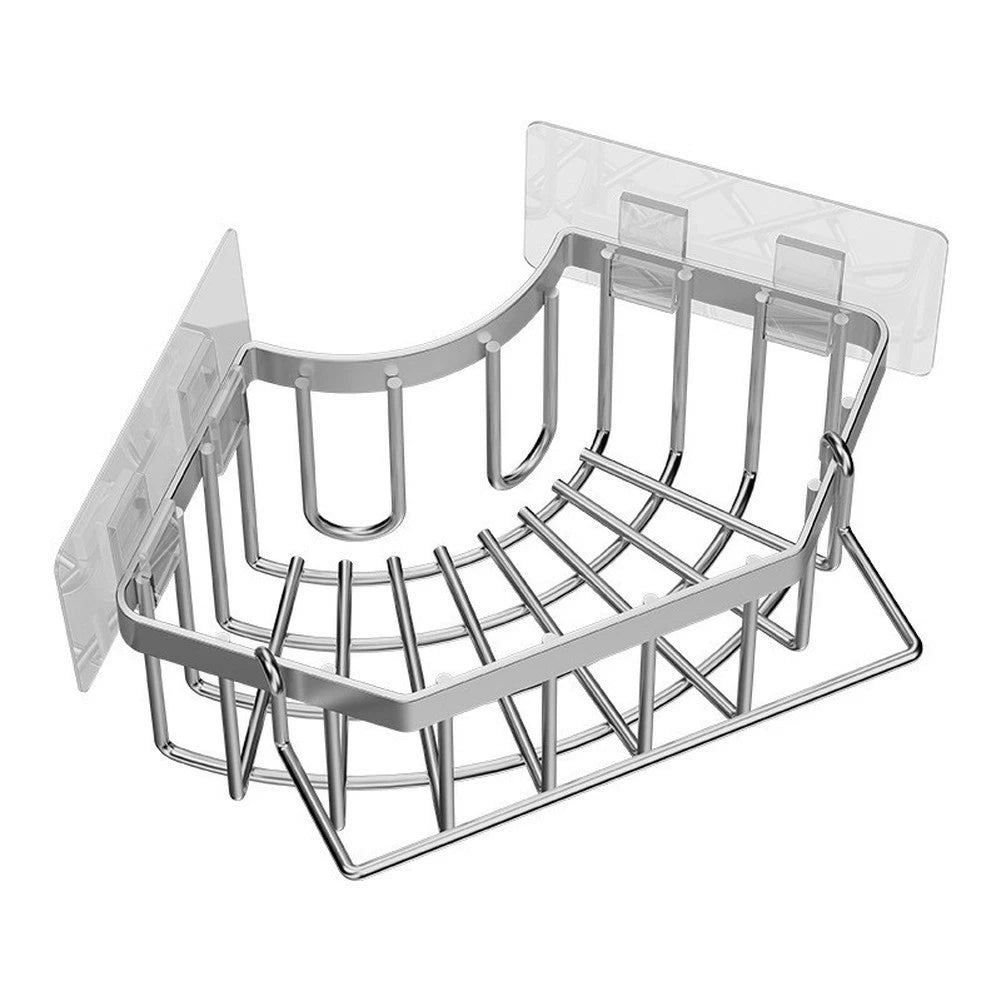 Self-Sticking Corner Shelf for Cleaning Tools (18x18x9cm)