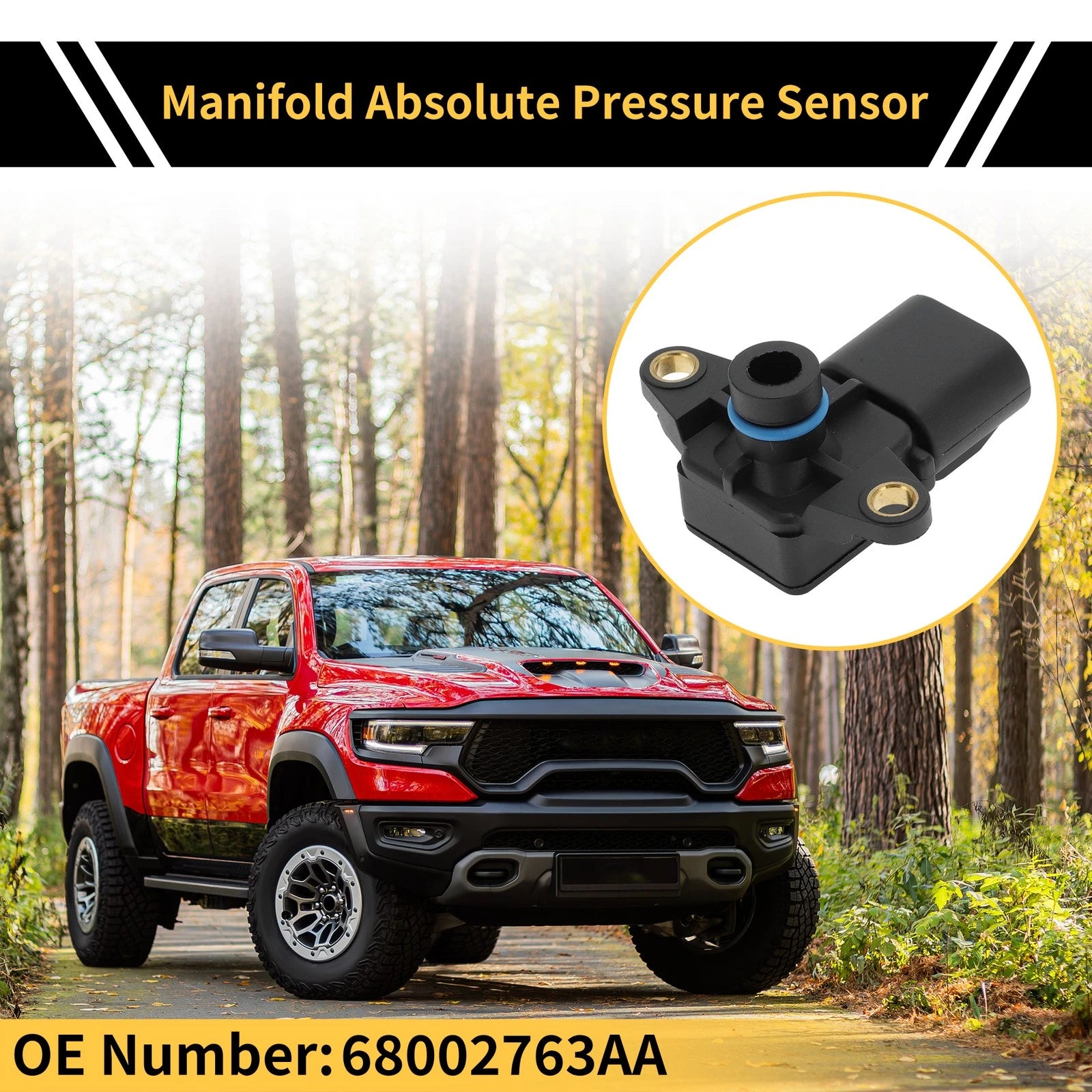 Manifold Absolute Pressure Sensor for Jeep TJ (2003) No. 68002763AA