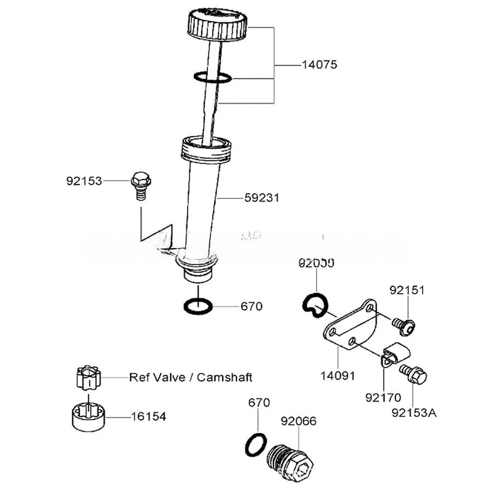 Replacement Bolt for Kawasaki 92154-268