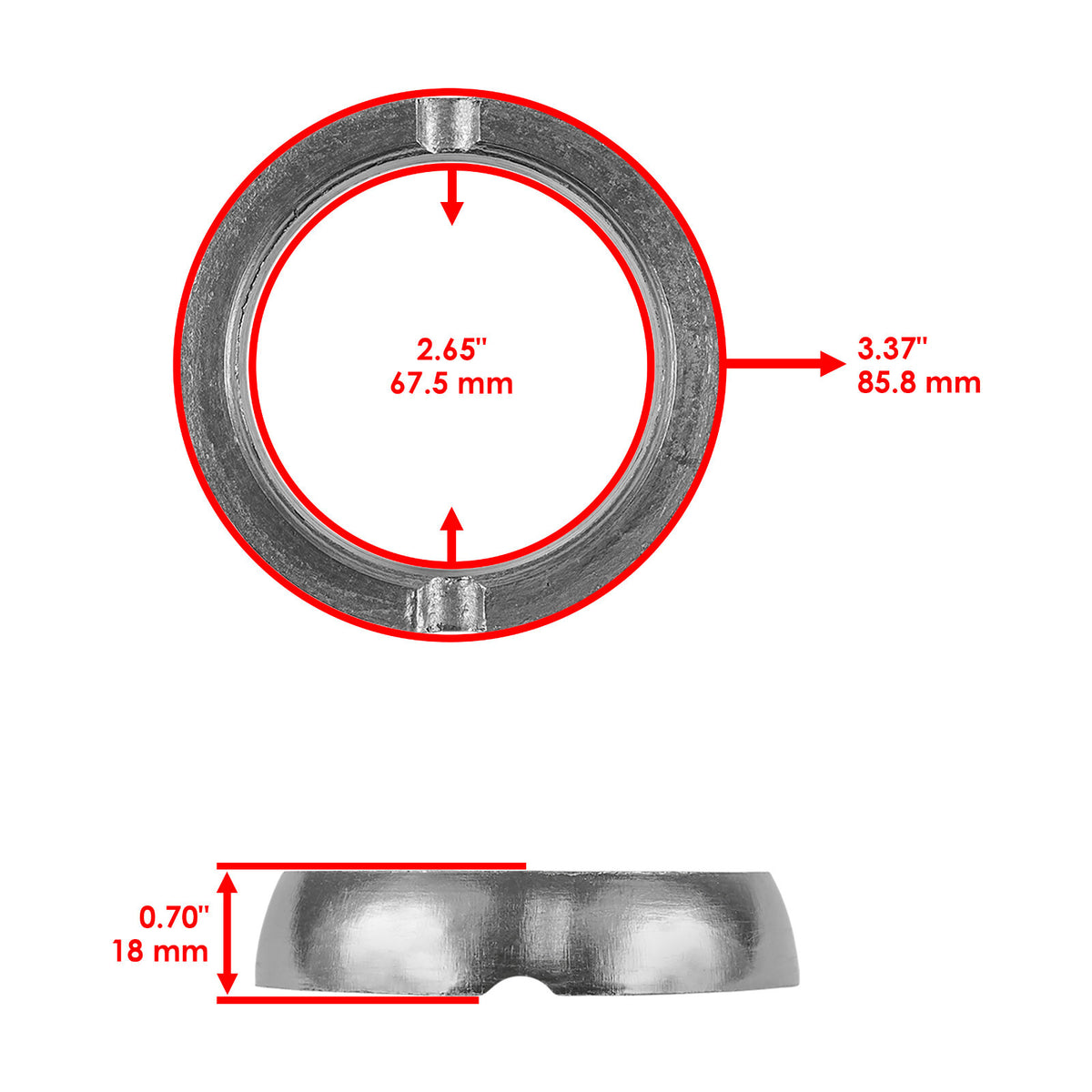 Exhaust Donut Gasket Seal for Arctic Cat 2012–2014