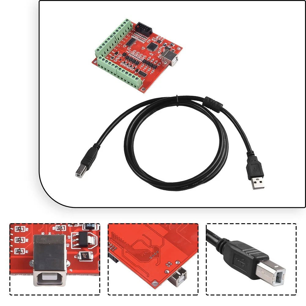 100kHz USB CNC Controller for Stepper Motors with Limit Switches