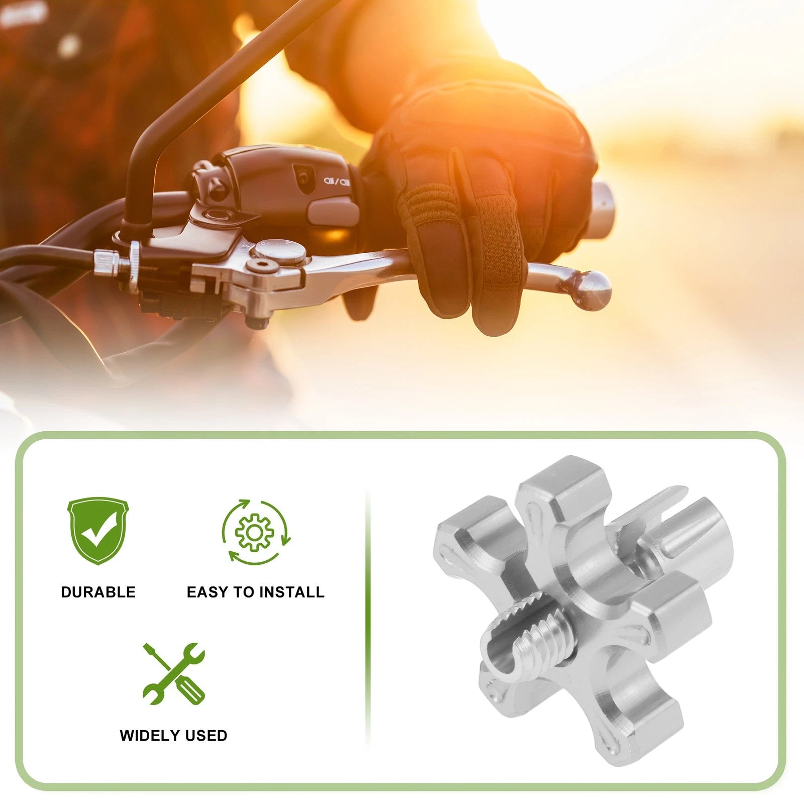 2 Pcs M8 Aluminum Clutch Brake Cable Adjuster Screw for Motorcycle