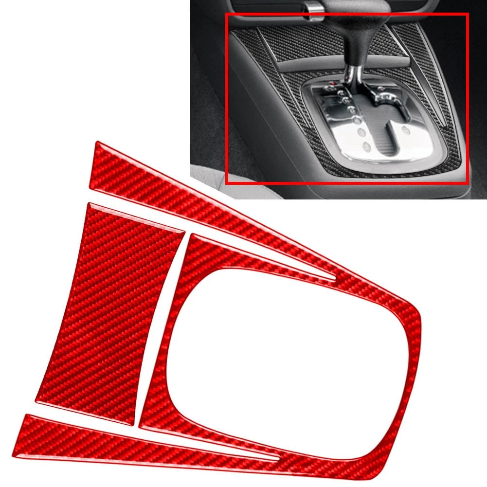 Gear Shift Panel Cover Trim for Volkswagen Passat B5 (2001–2005) Red