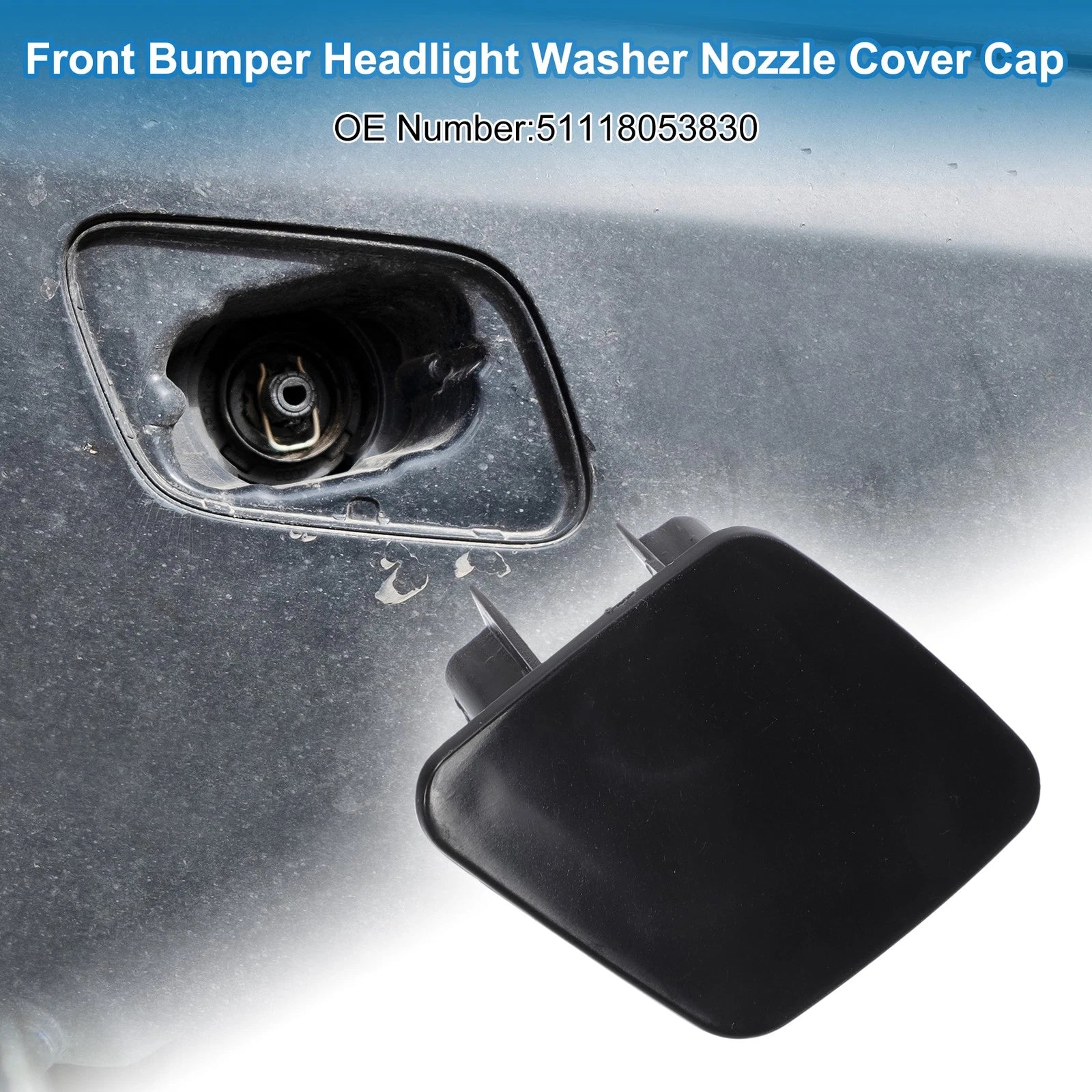 Headlight Washer Nozzle Cover Cap for BMW 1 Series 116i Front Right (2012–2019)