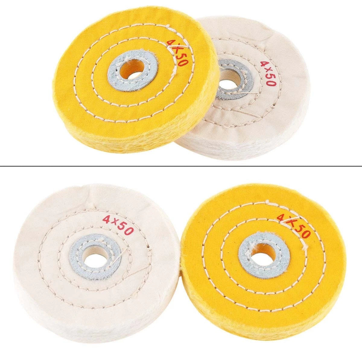2Pcs Buffing Felt Polishing Disc Pad for Angle Grinder