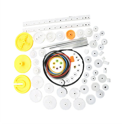 82PCS Plastic Gear Set for Toy Motor Car Robot Model Kit