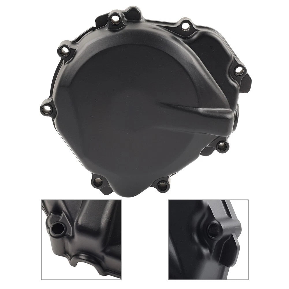 Left Engine Stator Cover Crankcase for Suzuki GSXR1000 (2005–2008) Black