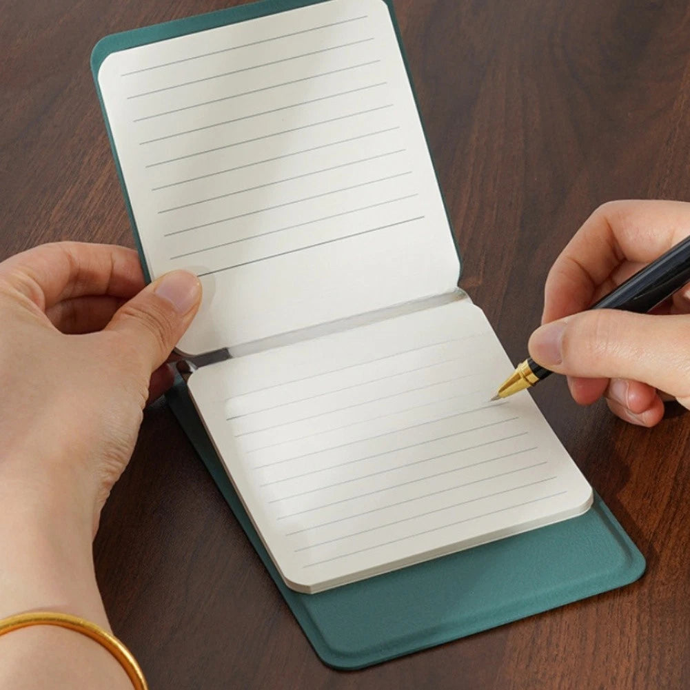 Compact Leather Journal for Easy Carry (9.8 x 14 cm)