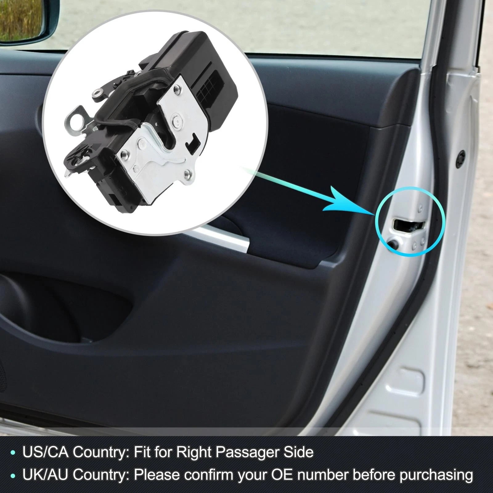 Front Right Door Lock Actuator Motor Replacement for Chevy Silverado (2000–2006)