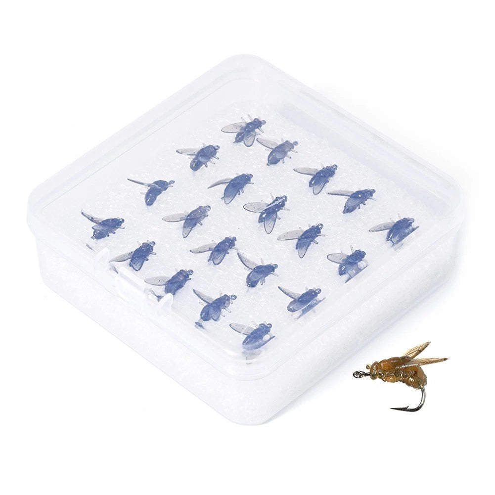 Set of 4 Fly Fishing Baits with 2010 Hooks