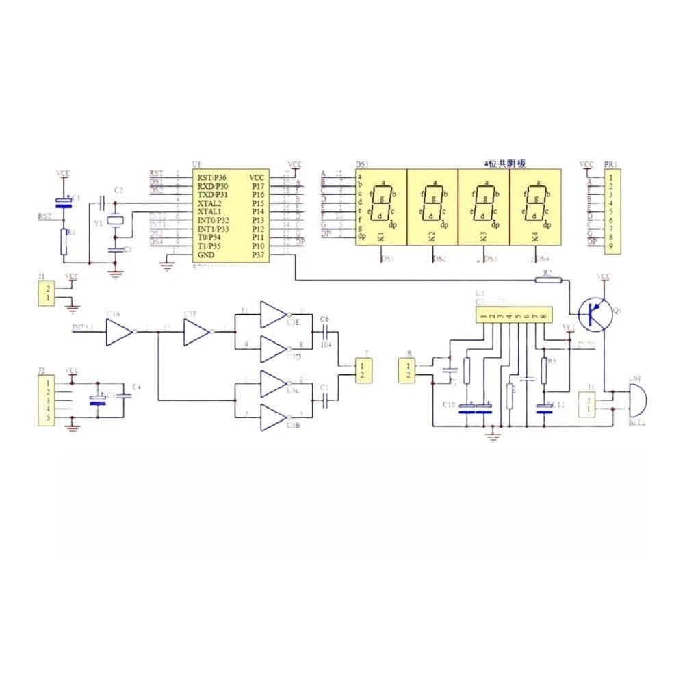 Distance Measurement Device Kit for Educational Electronics (DIY Soldering)
