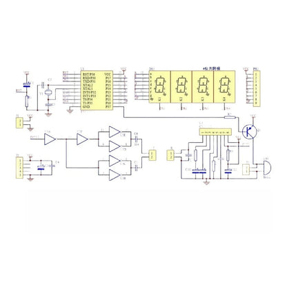 Distance Measurement Device Kit for Educational Electronics (DIY Soldering)