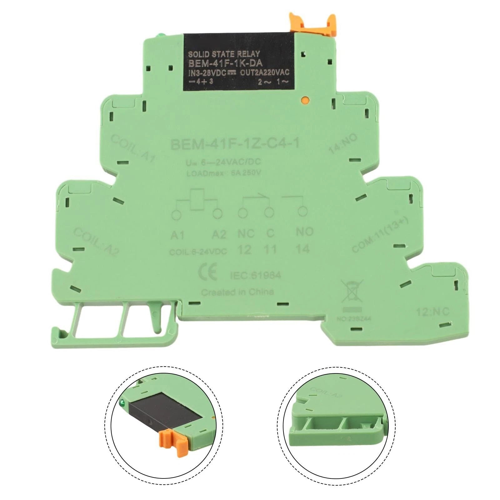 6 2mm Solid State Relay Module for Efficient Wiring Installations