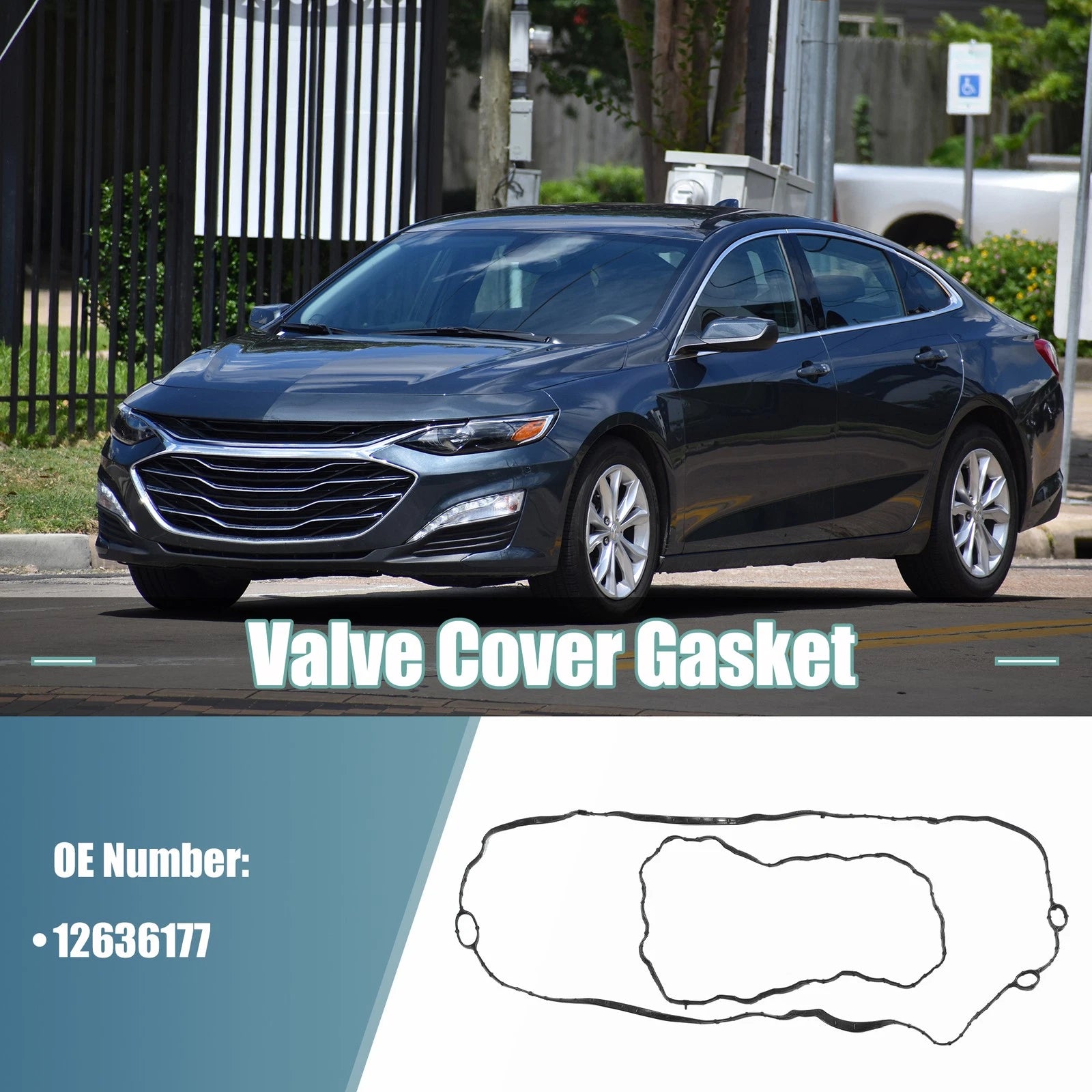 Valve Cover Gasket Set Replacement for Chevrolet Malibu (2016–2022) Rubber