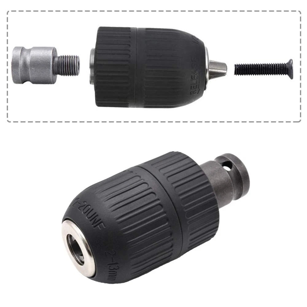 2-13mm Keyless Drill Chuck Conversion Adapter for Automotive Use