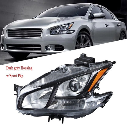 Headlight Assembly for Nissan Maxima (2009–2014) HID Dark Gray Left/LH