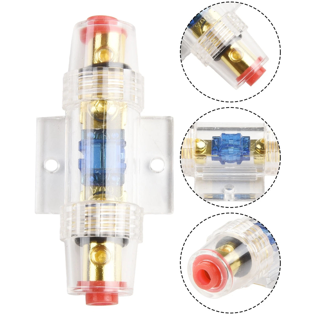 60A Fuse Holder Block for Car Speaker Subwoofer