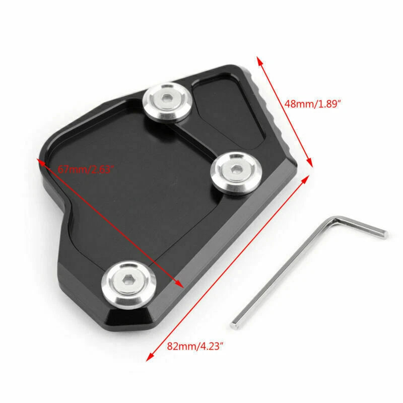 Side Pad Kickstand Extension Plate for BMW K1600 GT GTL (2011–2015) Black T9