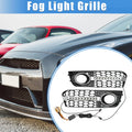 Front Bumper Fog Light Grille with LED Replacement for Audi A4 B8 (2009–2011)
