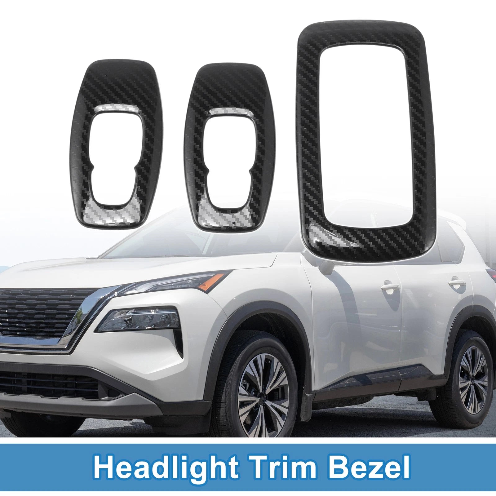 Headlight Trim Bezel for Nissan Rogue (2021–2024) ABS