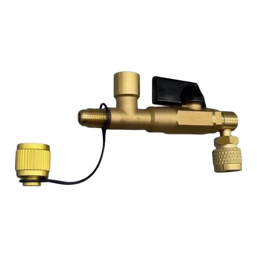 3 Way Vacuum Gauge Valve for 7/16 Inch Electronic Gauge