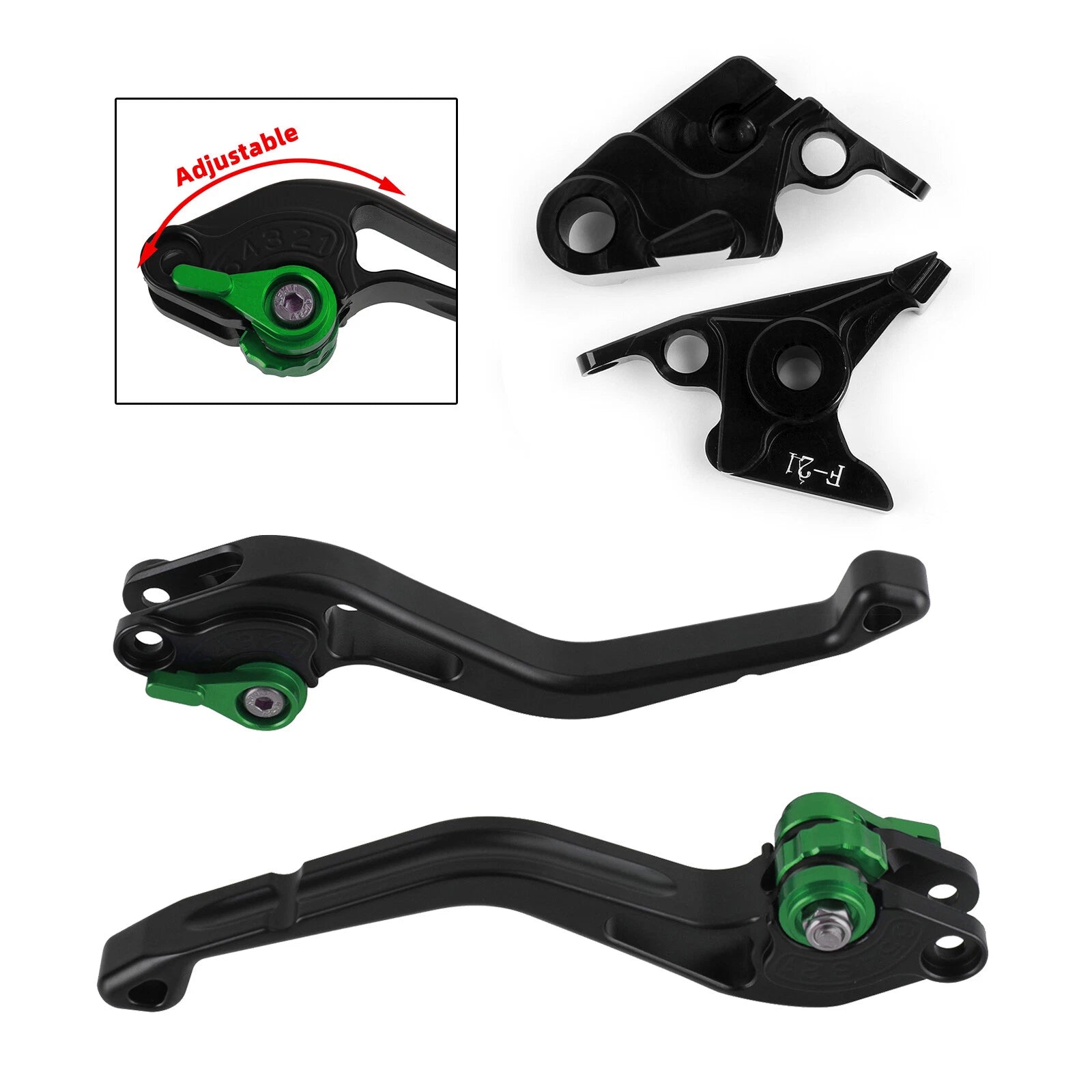 Short Clutch Brake Lever for Kawasaki Z650, Versys 1000, Z900 (2017–2023)