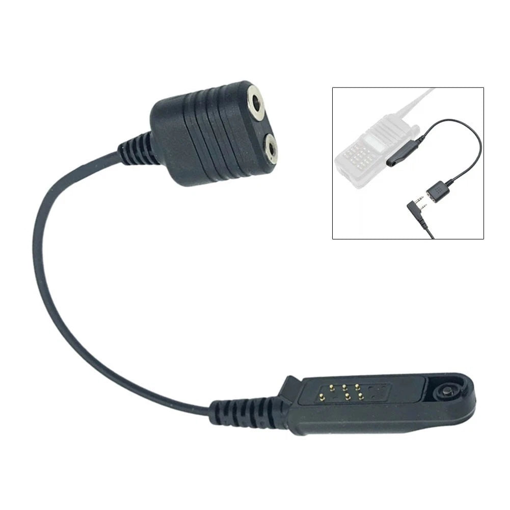 K-Type Connector 2-Pin Audio Adapter for UV-9R Plus, BF-9700 (2017–2023)