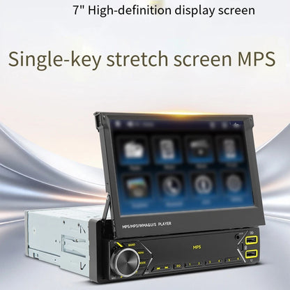 7 inch Single for din Retractable Screen Car for mp5 Player with B Thands and