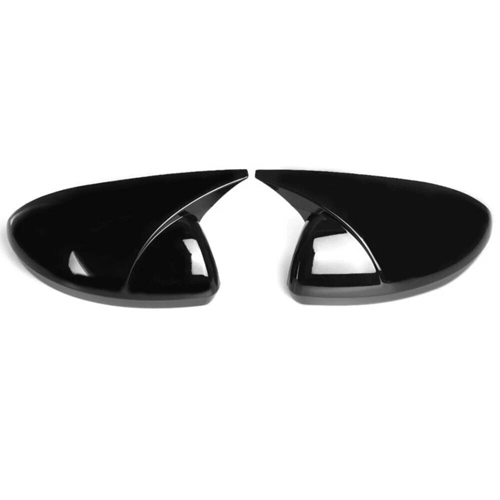2X Gloss Black OX Horn Side Rearview Mirror Cover Trim for Nissan Altima (2019–2022)