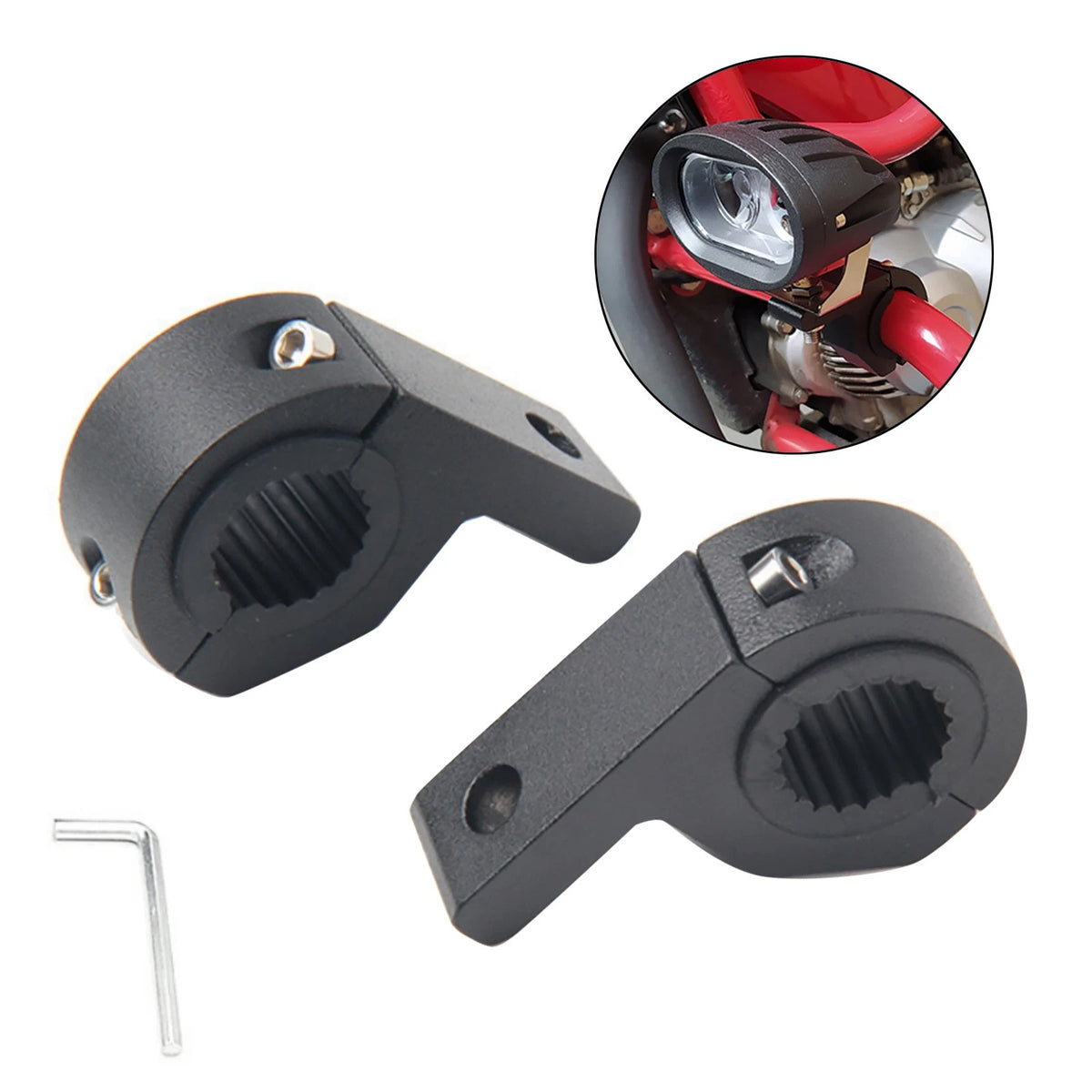 2Pcs Aluminum Headlight Bracket for Motorcycle