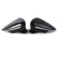 Gloss Black Wing Mirror Cover Cap for SEAT Leon Mk3 (2013–2020), Ibiza (2017–2018)