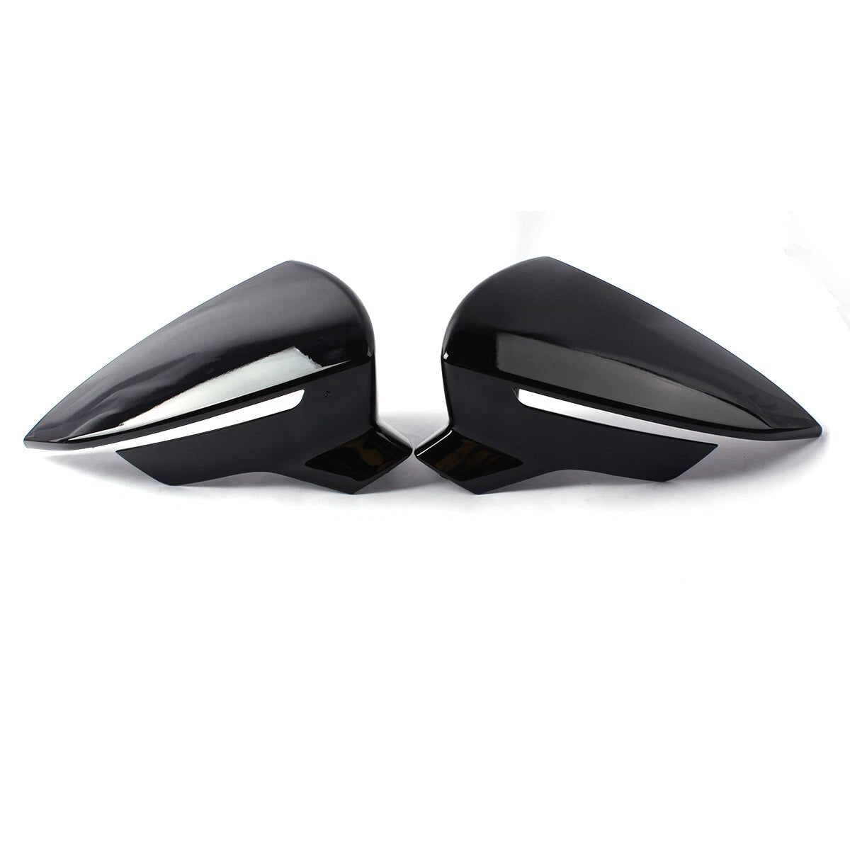 Gloss Black Wing Mirror Cover Cap for SEAT Leon Mk3 (2013–2020), Ibiza (2017–2018)
