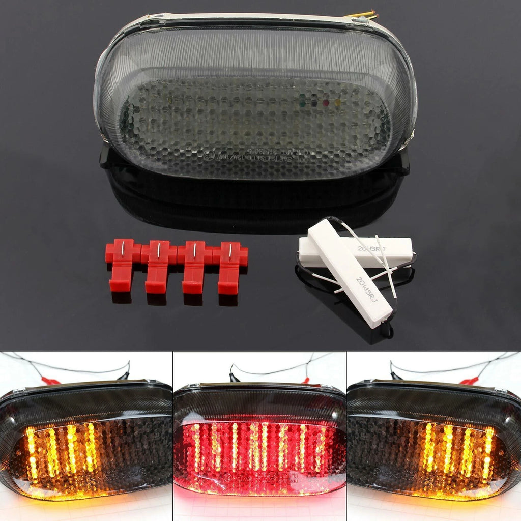 Smoke LED Taillight Turn Signals for Kawasaki ZZR600 ZZR250 ZX600E ZX11R/ZX11 (1990–2006)