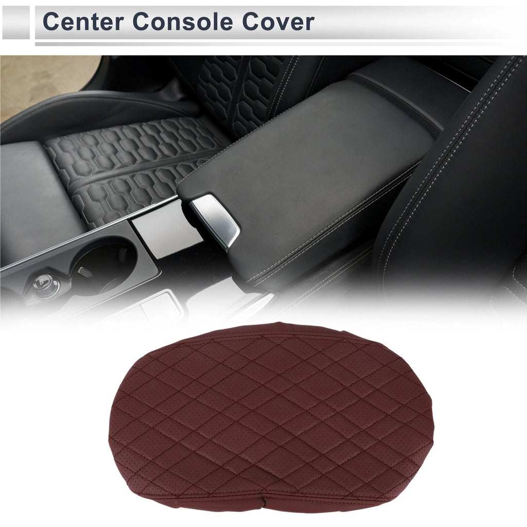 Car Center Console Cover for BMW X3 2018–2024 Wine Red 1 Pc