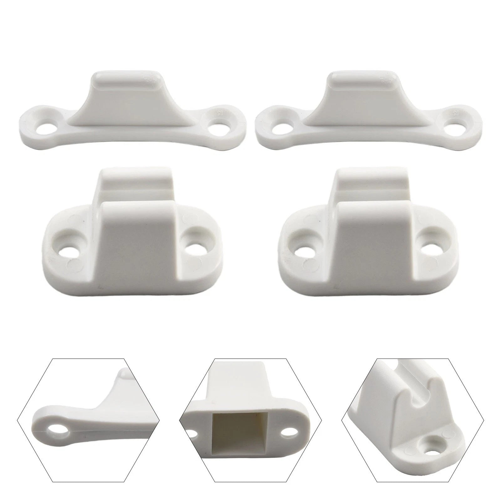 Door Retainer Catch for - Absorbs Noise, White Color
