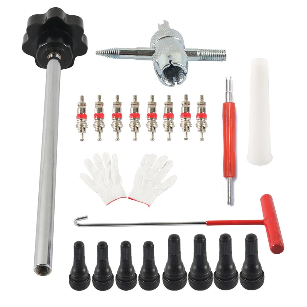 Quick Change Tire Valve Tool Kit for Universal Use (All Models)