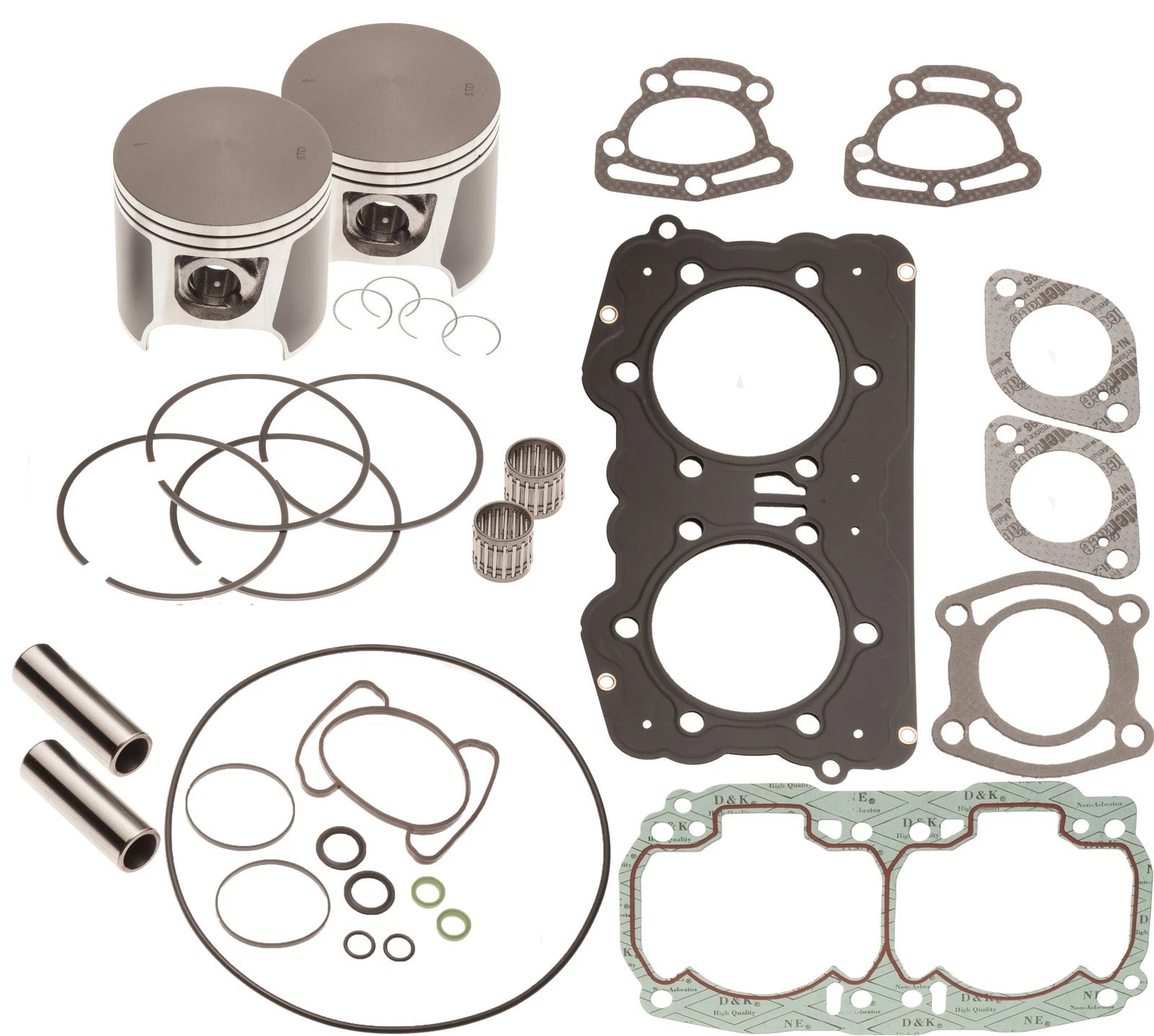 Top End Rebuild Piston Gasket Kit for SeaDoo 951 DI XP GTX RX LRV (1998–2002) 1.00MM Over