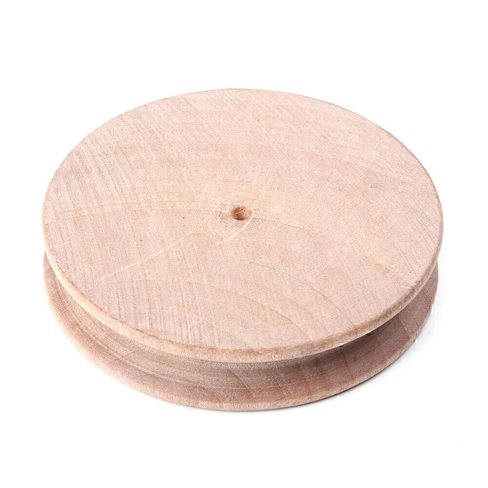 Cake Shape Wood Edge Slicker Burnishing Leather Craft Handwork Handmade DIY Tool